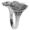 Picture of Sterling Silver Vulture with Skull Ring 1 inch wide sizes 6 to 15