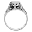 Picture of Sterling Silver Eagle Head Ring 3/4 inch wide sizes 6 to 15