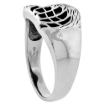 Picture of Sterling Silver Eagle Head Ring 5/8 inch long sizes 6 to 15
