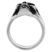 Picture of Sterling Silver Skull Ring 1 1/16 inch wide sizes 8 to 14