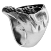 Picture of Sterling Silver Grim Reaper Skull Ring 1 3/8 inch wide