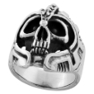 Picture of Sterling Silver Skull Ring 1 inch wide sizes 8 to 14