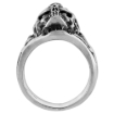 Picture of Sterling Silver 6 Skull Ring 7/16 inch wide sizes 8 to 14