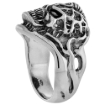 Picture of Sterling Silver 6 Skull Ring 7/16 inch wide sizes 8 to 14