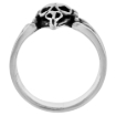 Picture of Sterling Silver Vulture Skull Ring 3/4 inch wide sizes 8 to 14