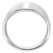 Picture of 17mm Long Sterling Silver Classic Cigar Band Ring for Women High Polished 3/4 inch sizes 5 to 12