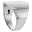 Picture of 17mm Long Sterling Silver Classic Cigar Band Ring for Women High Polished 3/4 inch sizes 5 to 12