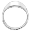 Picture of 21mm Long Sterling Silver Classic Cigar Band Ring for Women High Polished 3/4 inch sizes 5 to 12