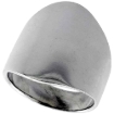 Picture of 21mm Long Sterling Silver Classic Cigar Band Ring for Women High Polished 3/4 inch sizes 5 to 12