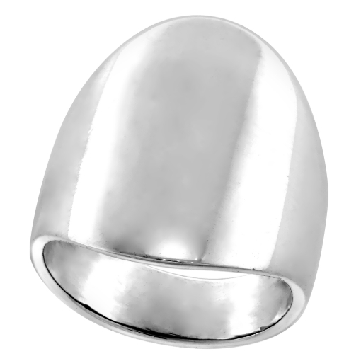 Picture of 24mm Long Sterling Silver Classic Cigar Band Ring for Women High Polished 1 inch sizes 5 to 12