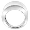 Picture of 23mm Long Sterling Silver Concave Cigar Band Ring for Women High Polished 7/8 inch sizes 5 to 12