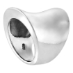Picture of 23mm Long Sterling Silver Concave Cigar Band Ring for Women High Polished 7/8 inch sizes 5 to 12