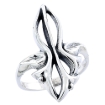 Picture of Sterling Silver Tribal Design Ring for Women 1 1/16 inch wide sizes 5 to 12