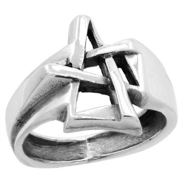 Picture of Sterling Silver Star Ring for Women 5/8 inch wide sizes 5 to 12