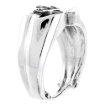 Picture of Sterling Silver Interlacing Star of David & Heart Ring for Women 5/8 inch wide sizes 5 to 12