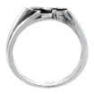 Picture of Sterling Silver Double Heart Ring for Women 5/16 inch wide sizes 5 - 12