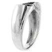Picture of Sterling Silver Double Heart Ring for Women 5/16 inch wide sizes 5 - 12