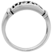 Picture of Sterling Silver Air Force Ring for Men and Women High Polished Solid 3/8 inch wide sizes 8 - 14
