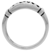 Picture of Sterling Silver Army Ring for Women and Men High Polished Solid 3/8 inch wide sizes 8-14