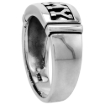 Picture of Sterling Silver Army Ring for Women and Men High Polished Solid 3/8 inch wide sizes 8-14