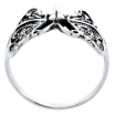 Picture of Sterling Silver Butterfly Ring for Women 3/4 inch (18mm) Long