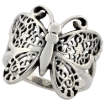 Picture of Sterling Silver Butterfly Ring for Women 3/4 inch (20mm) Long