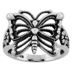 Picture of Sterling Silver Butterfly Ring for Women 5/8 inch Long sizes 6 to 10 1/2