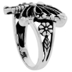 Picture of Sterling Silver Butterfly Ring for Women 5/8 inch Long sizes 6 to 10 1/2