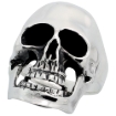 Picture of Sterling Silver Skull Ring for Men 1 1/8 inch long sizes 8 - 14