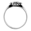 Picture of Dainty Sterling Silver Sun Ring for Women & Teens 3/8 inch (10mm) wide sizes 6 - 10