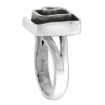 Picture of sterling silver Square Spiral Ring for Women Heavy Handmade 5/8 inch