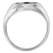 Picture of sterling silver Happy Face Ring for Men & Women 1/2 inch