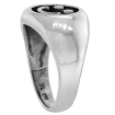 Picture of sterling silver Happy Face Ring for Men & Women 1/2 inch