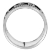 Picture of sterling silver Bali Ring S-Scrolls & Rope for Women Rope Design 1/2 inch