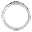 Picture of sterling silver Footprints Ring for Women 5/16 inch