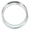 Picture of sterling silver Moon Man Ring for Women & Men Black Enamel 5/16 inch