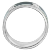 Picture of sterling silver Moon Man Ring for Women & Men Blue Enamel 5/16 inch