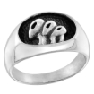 Picture of sterling silver Alien Ring for Men & Women 1/2 inch
