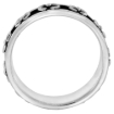 Picture of sterling silver 4-Petal Flower Ring for Women 1/4 inch sizes 6 - 13