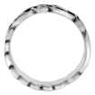 Picture of sterling silver Celtic Knot Ring for Women 3/16 inch sizes 5 1/2 - 13