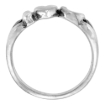 Picture of sterling silver I Love You Ring for Women 1/4 inch sizes 5 - 13
