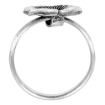Picture of sterling silver Movable Flower Ring for Women 1/2 inch