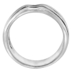Picture of sterling silver 3-Stripe Ring for Women 3/8 inch