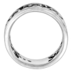 Picture of sterling silver Cut-out Swirl Ring for Women 3/8 inch