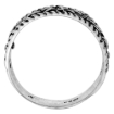 Picture of sterling silver Floral Pattern Ring for Women 1/4 inch