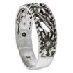 Picture of sterling silver Floral Pattern Ring for Women 1/4 inch