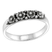 Picture of sterling silver Daisy Flower Ring for Women 1/8 inch