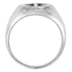 Picture of sterling silver Peace Sign Ring for Women 1/2 inch