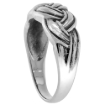 Picture of sterling silver Braided Ring for Women 11/32 inch