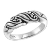 Picture of sterling silver Swirl Ring for Women 1/4 inch